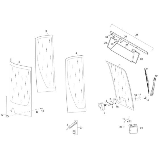 Window Assembly for DW60 Dumper