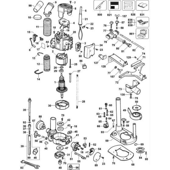 Main Assembly for DeWalt DW621