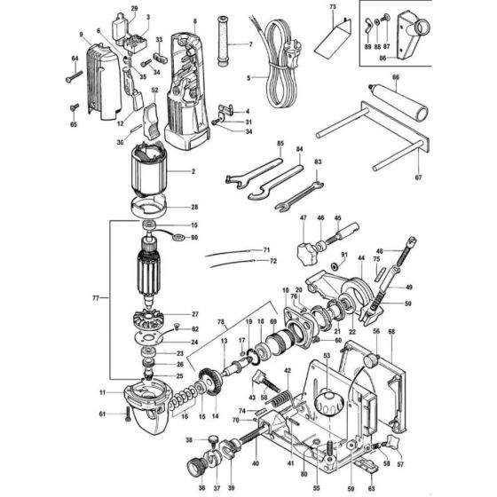 Main Assembly for DeWalt DW685K