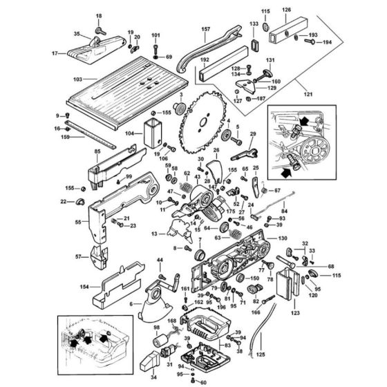 Table Assembly for DeWalt DW711