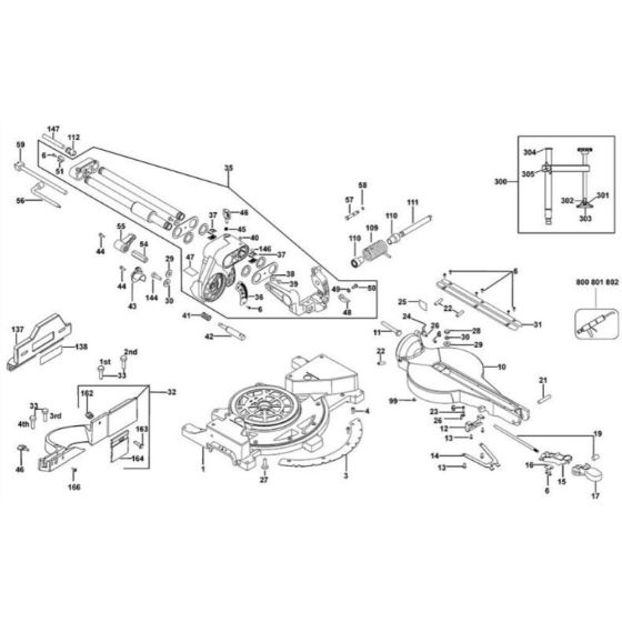 Field Assembly for DeWalt DW712N