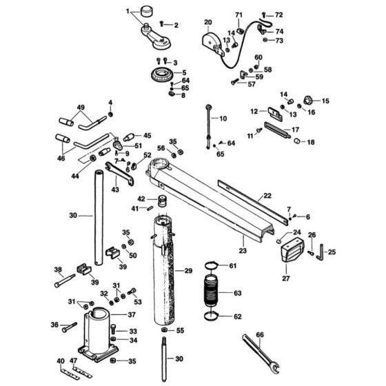 Main Assembly for DeWalt DW721