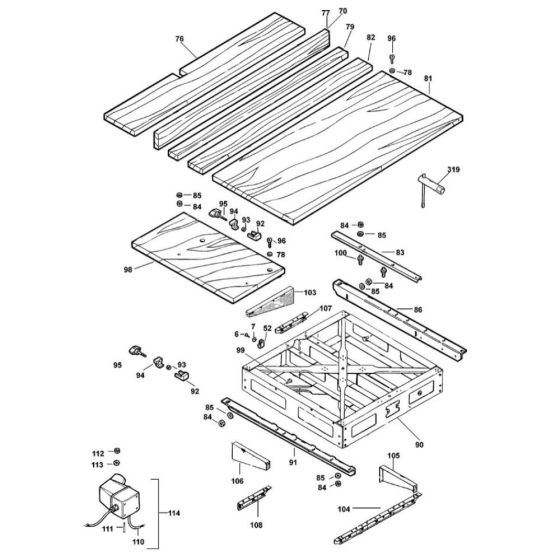 Guide Assembly for DeWalt DW722