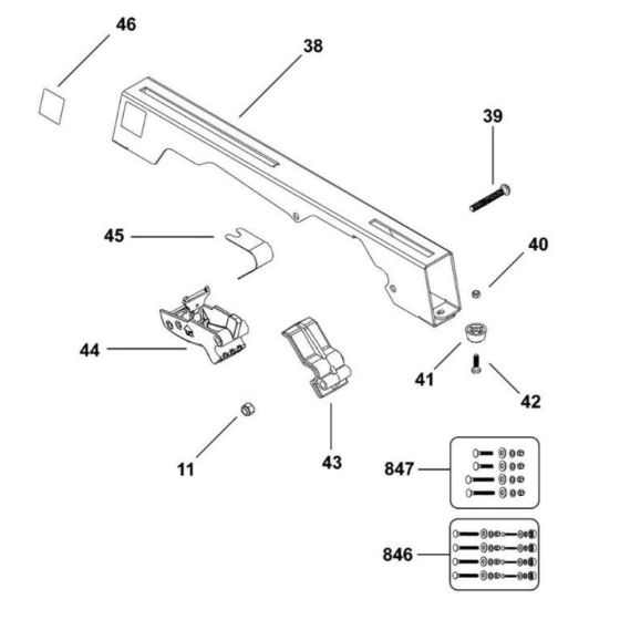 DeWalt DW7231 Type 3 Bracket