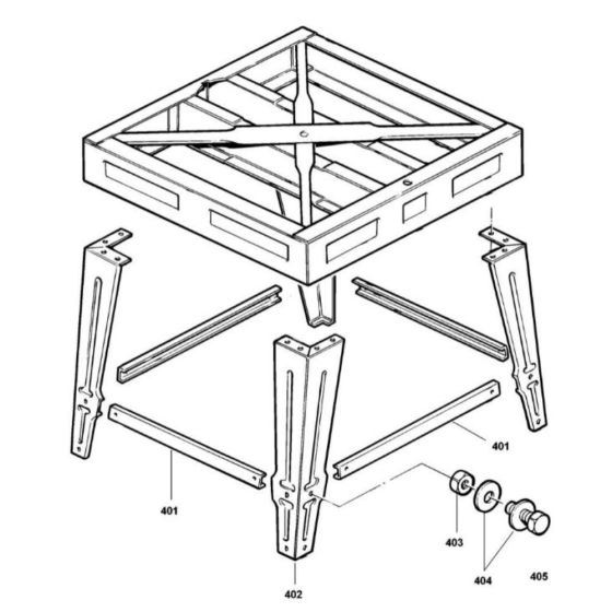 Leg Assembly for DeWalt DW726