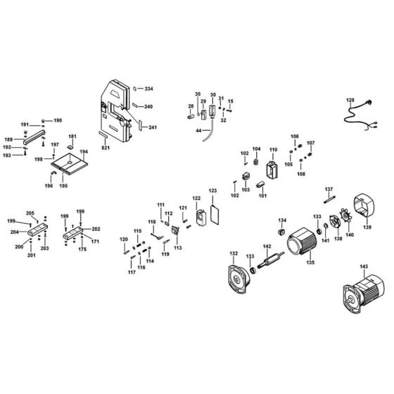 Main Assembly for DeWalt DW738