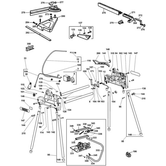 Fence Assembly for DeWalt DW743N
