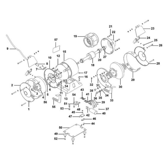 Main Assembly for DeWalt DW752R