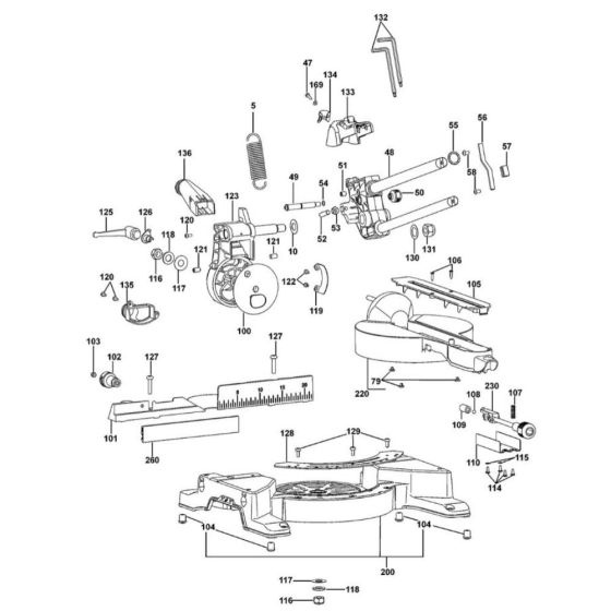 Table Assembly for DeWalt DW777