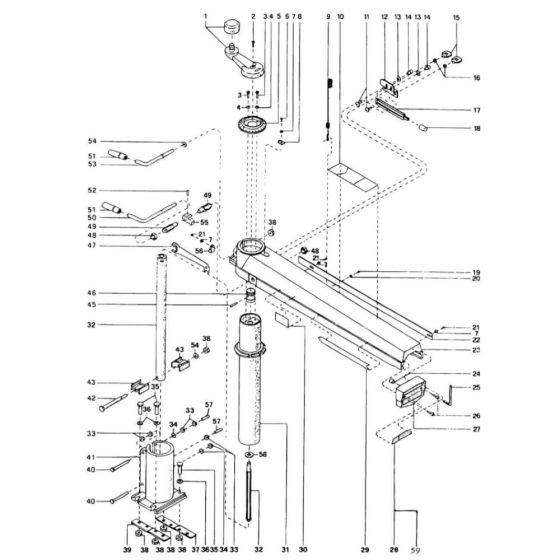 Main Assembly for DeWalt DW8003
