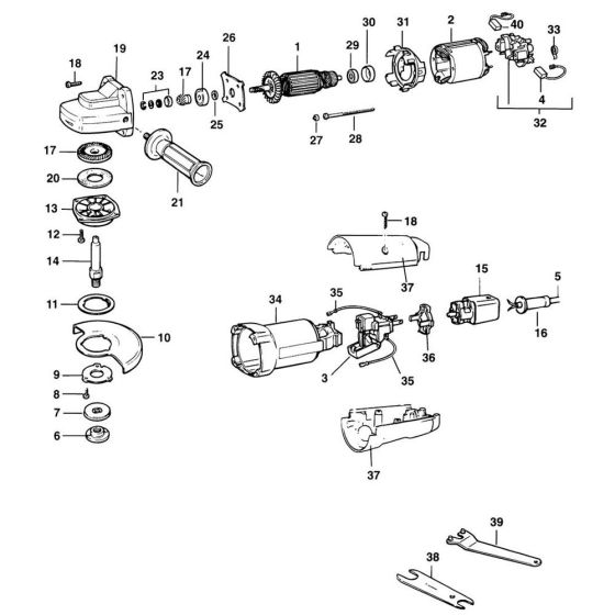Main Assembly for DeWalt DW816