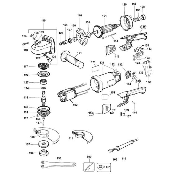 DeWalt DW840 Type 4 Assembly