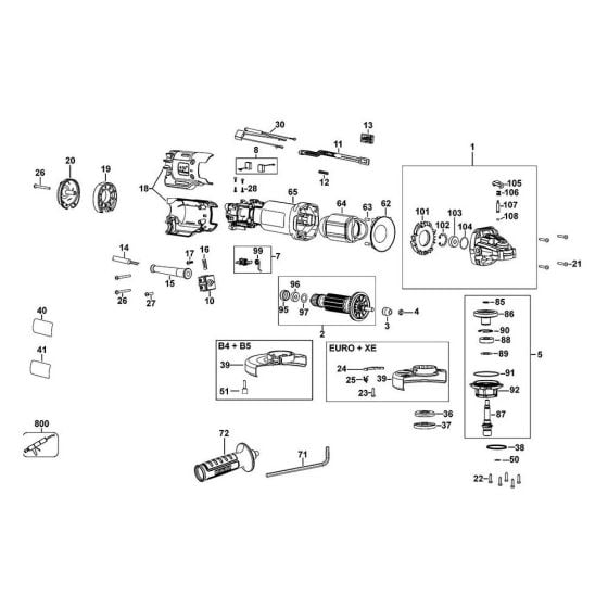 a for DeWalt DWE4204 Angle Grinders