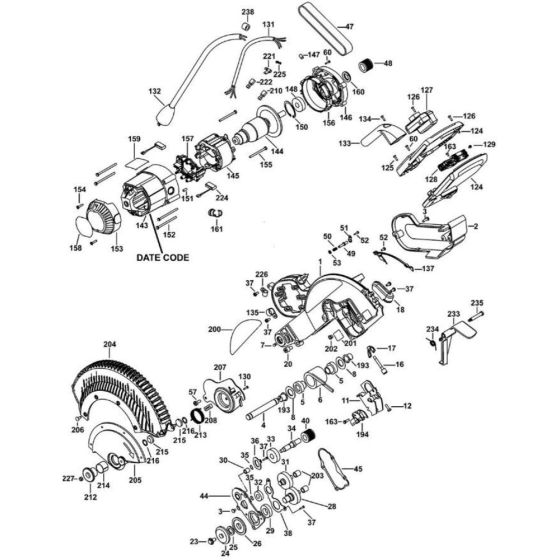 Main Assembly for DWS780