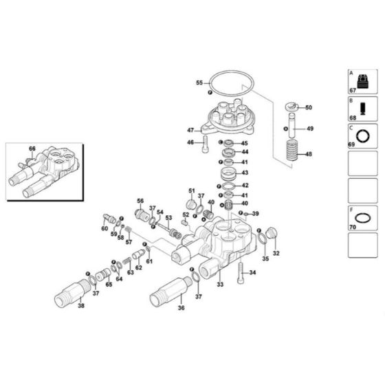 Head Assembly for DeWalt DXPW001E Pressure Washer