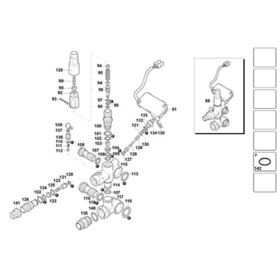 Valve Body Assembly for DeWalt DXPW005E Pressure Washer