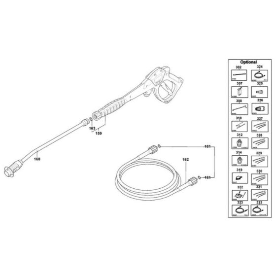 Handle Assembly for DeWalt DXPW005E