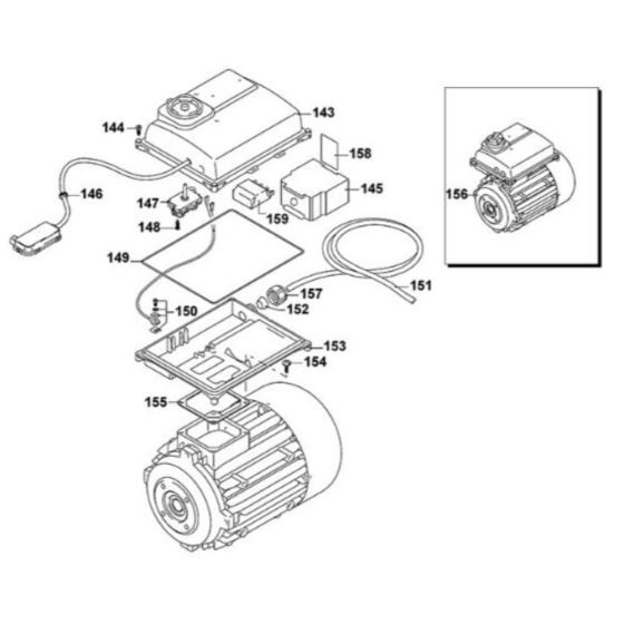 Motor Assembly for DeWalt DXPW007E