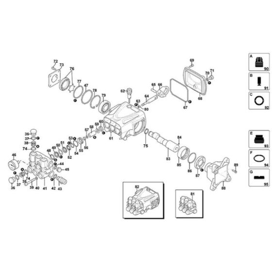 Main Assembly for DeWalt DXPW009E Pressure Washer