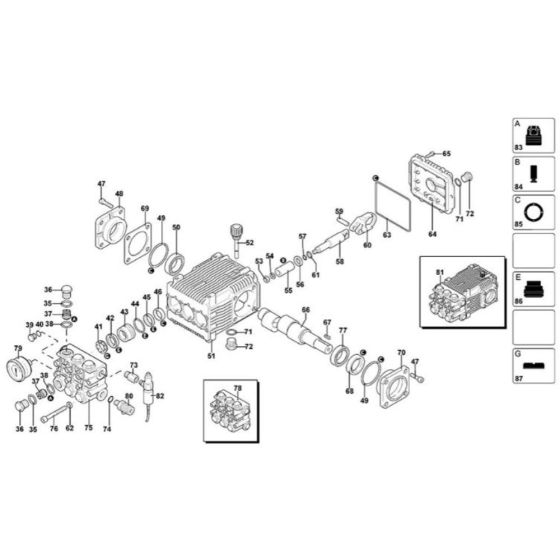 Head Assembly for DeWalt DXPW010E Pressure Washer