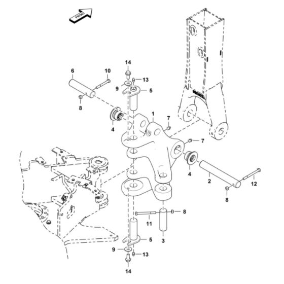 Boom Swing Frame Assembly