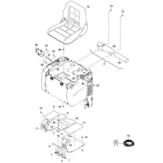 Operator CAB Seat Assembly
