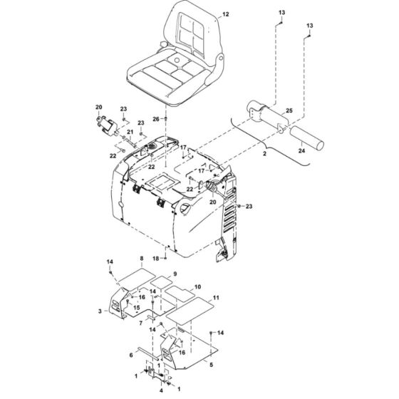 Operator CAB Seat Assembly