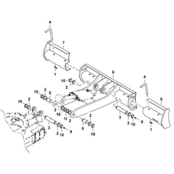 Blade Assembly for BobCat E10Z