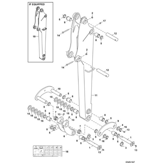 Arm Assembly for BobCat E14