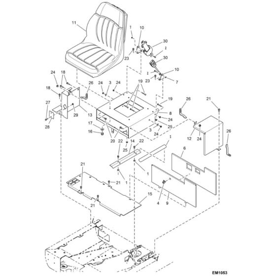 Operator Seat for BobCat E14