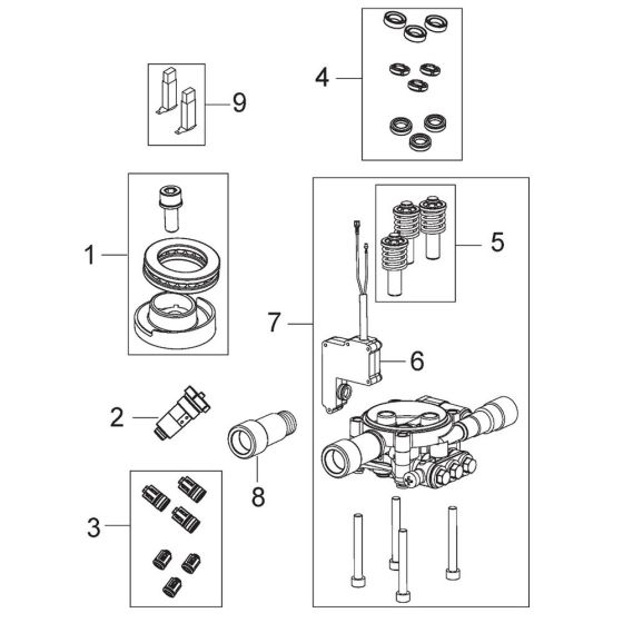 Motor Pump Assembly for Nilfisk