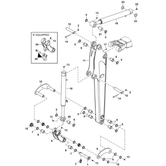 Arm Assembly for BobCat E17Z