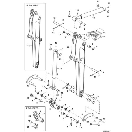 Arm Assembly for BobCat E19