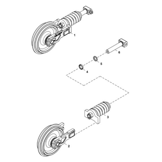 Track Tensioner for BobCat E20
