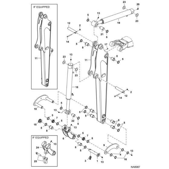 Arm Assembly for BobCat E20Z