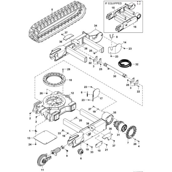 Undercarriage for BobCat E20Z