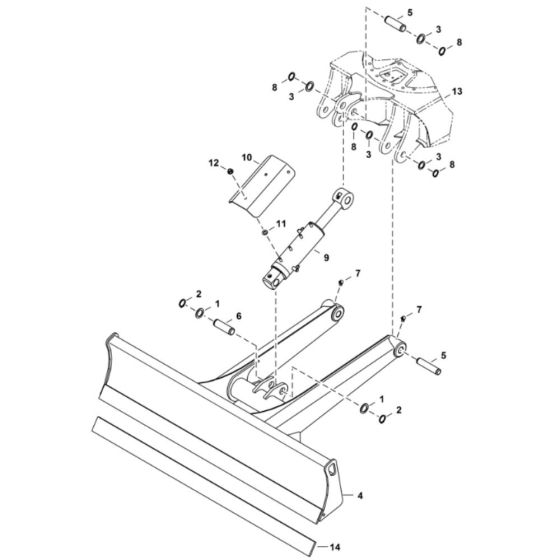 Blade Assembly for BobCat E25