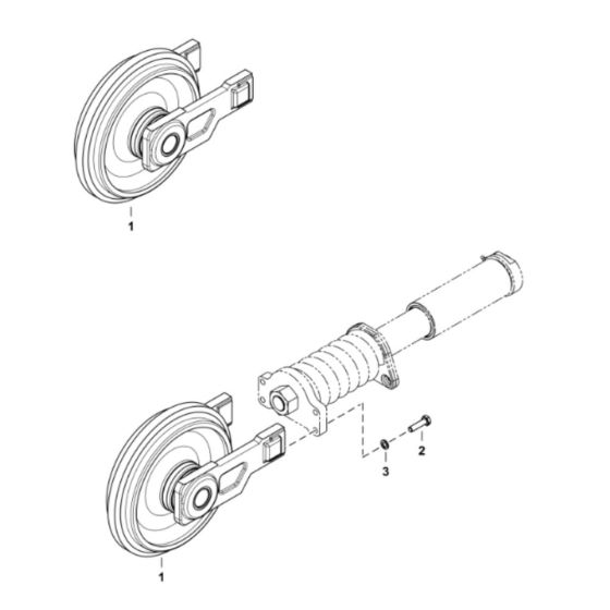 Front Idler Assembly for BobCat E26