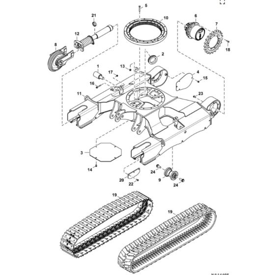 Undercarriage for BobCat E26