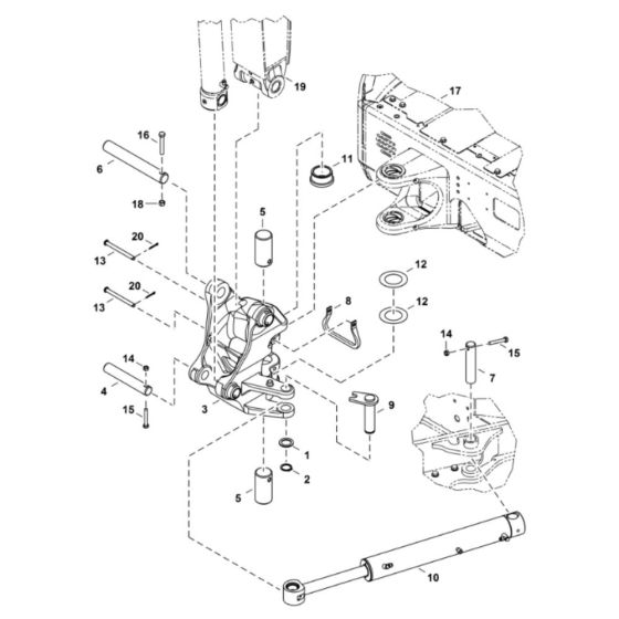 Boom Swing Frame for BobCat E26