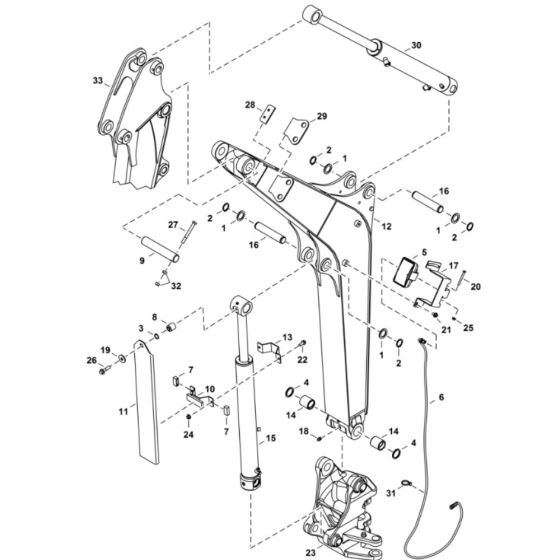 Boom Assembly for BobCat E26