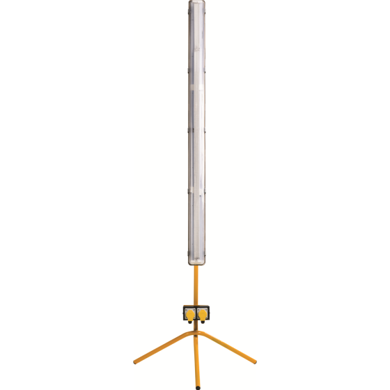 5ft - 58W Battery Back-Up Fluorescent On Fixed Leg Stand Wi Th Ptp 110V