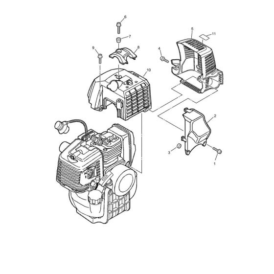 Engine Cover for ECHO EA-410