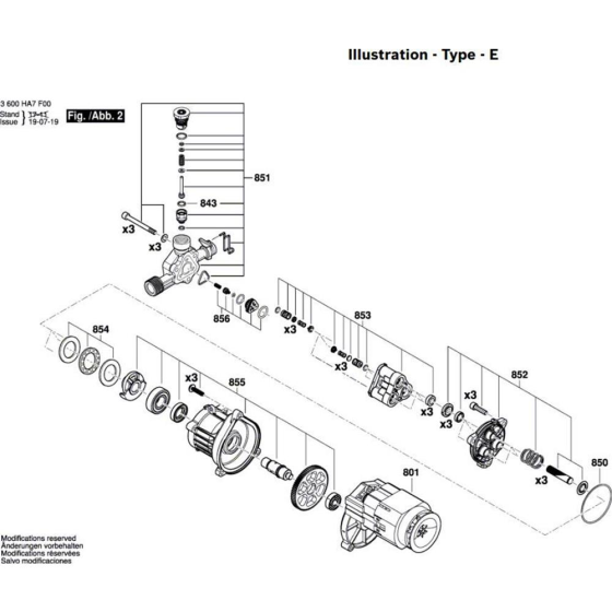 Washer Assembly for Bosch 110