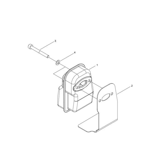 Muffler for Shindaiwa EB221S