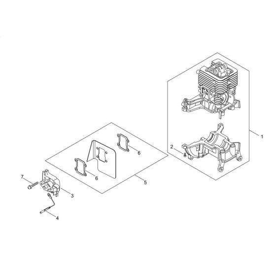 Cylinder & Crankcase for EB3410