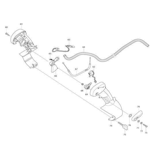 Throttle Assembly for Makita EB7660TH