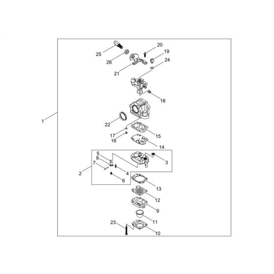 Carburettor for Shindaiwa Blower