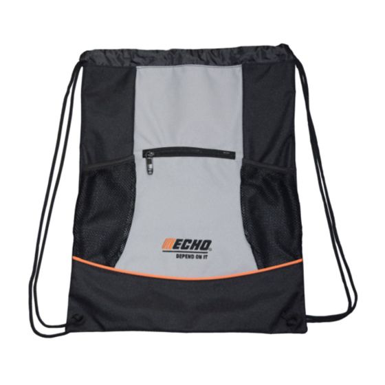 Echo Logo Grey and Black Beach Bag