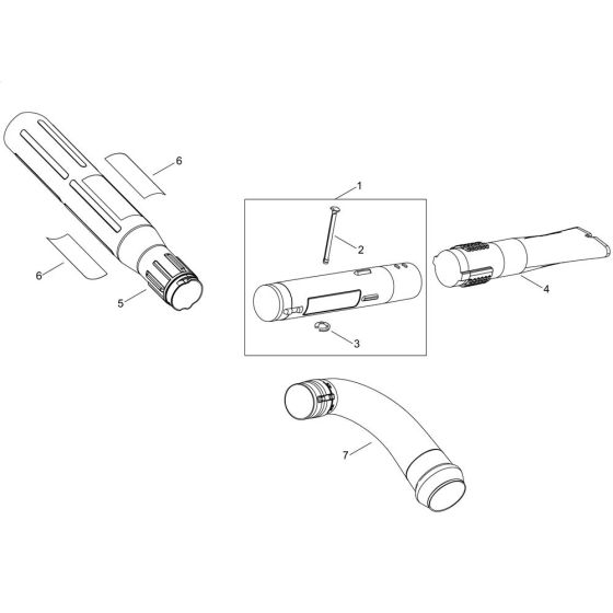 Pipe for Shindaiwa EBS256S